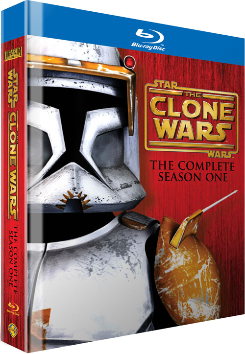 'Star Wars: The Clone Wars - The Complete Season One' Blu-ray Cover Art